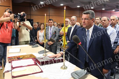 Αγιασμός στο γραφείο του νέου Αντιπεριφερειάρχη Δράμας