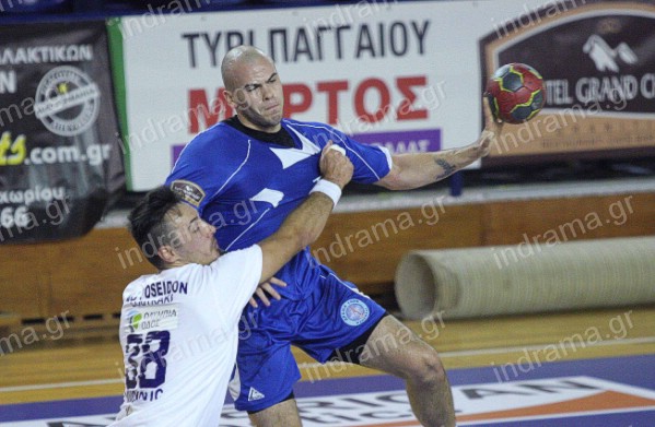 Την 5η της ήττα σε 5 αγώνες στην Α1 ανδρών στο χάντμπολ γνώρισε το Σάββατο στο κλειστό γυμναστήριο Κραχτίδη η Δράμα '86.