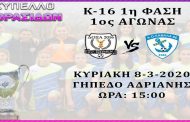 Αναπτυξιακό Κύπελλο Κορασίδων Κ-16 ΔΟΞΑ 2016 – ΚΑΒΑΛΑ’86