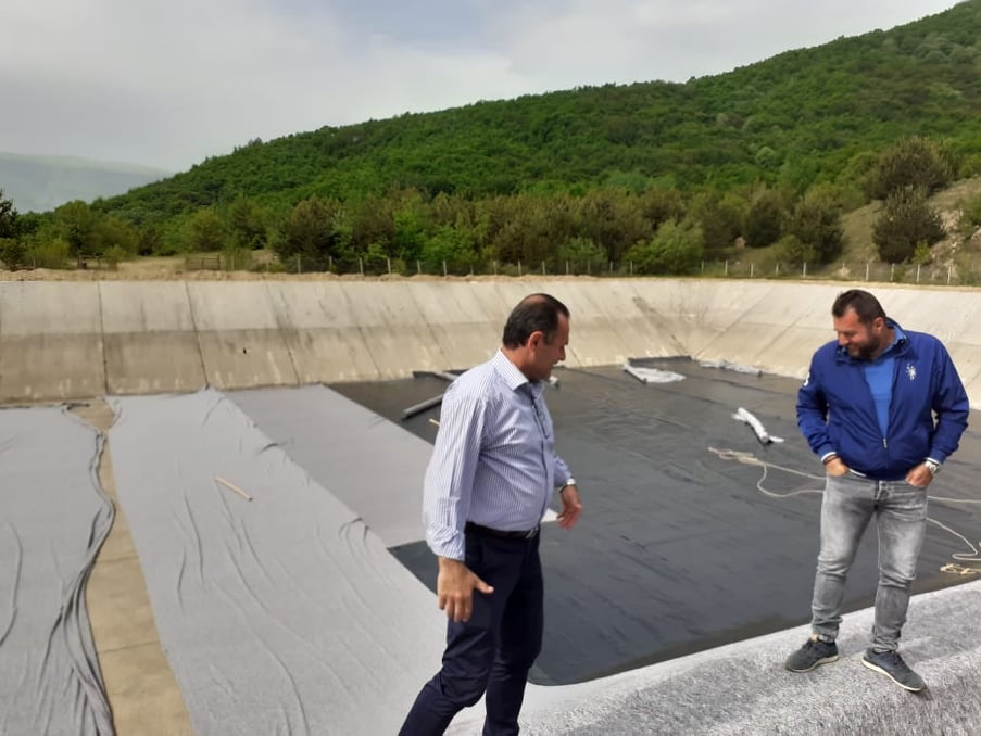 Επισκέφθηκε  ο Αντιπεριφερειάρχης Δράμας τον χώρο των εργασιών εκτέλεσης του έργου «Βελτίωση-Εκσυγχρονισμός Δεξαμενών Τ.Κ. Δασωτού και Τ.Κ. Κάτω Βροντούς»