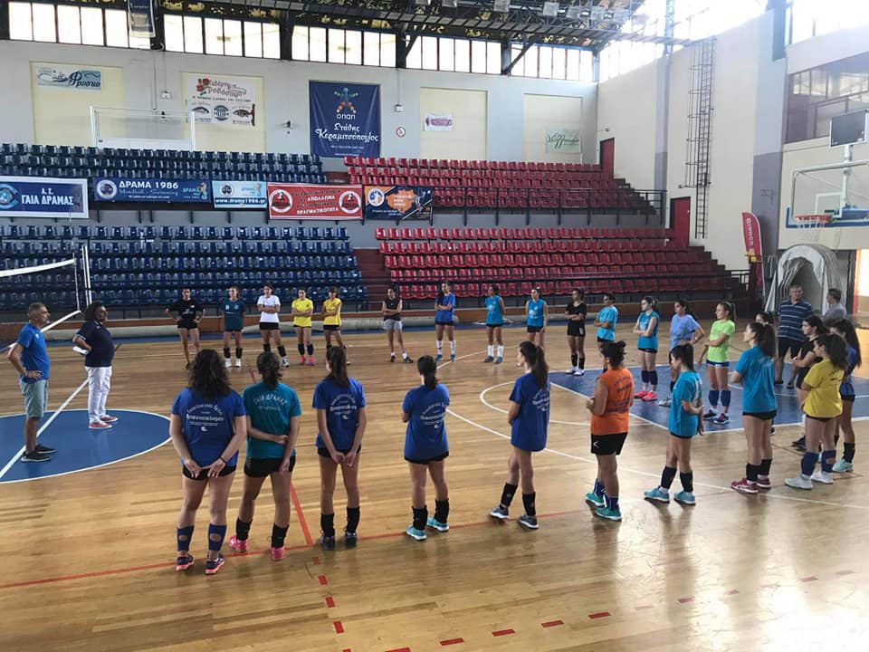 Πραγματοποιήθηκε η πρώτη προπόνηση της γυναικείας ομάδας βόλεϊ του Α Σ. Γαία Δράμας