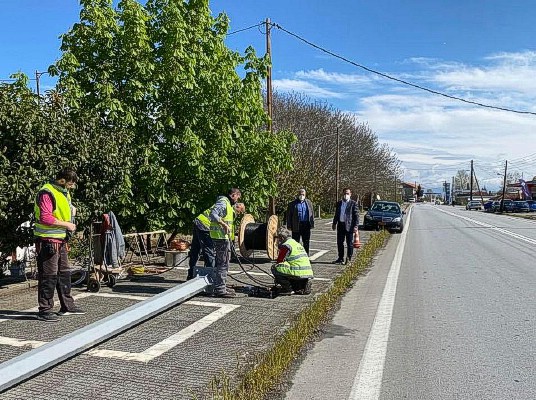 Φωταγώγηση του δρόμου Μαυρολεύκης, κατόπιν πρωτοβουλίας του Αντιπεριφερειάρχη Δράμας κ.Γεώργιου Παπαδόπουλου και σε συνεργασία με τον Δήμο Προσοτσάνης