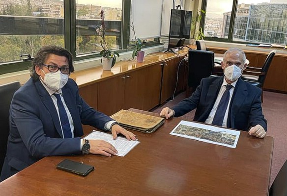 Συνάντηση του κ. Κωνσταντίνου Μπλούχου με τον Υφυπουργό Χωροταξίας και Αστικού Περιβάλλοντος κ. Νικόλαο Ταγαρά